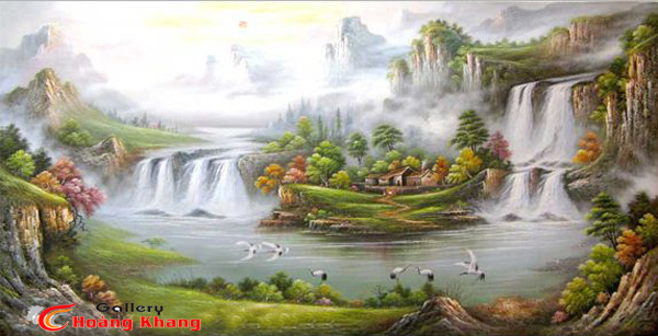 Tranh Núi - Nước - Phong Thuỷ